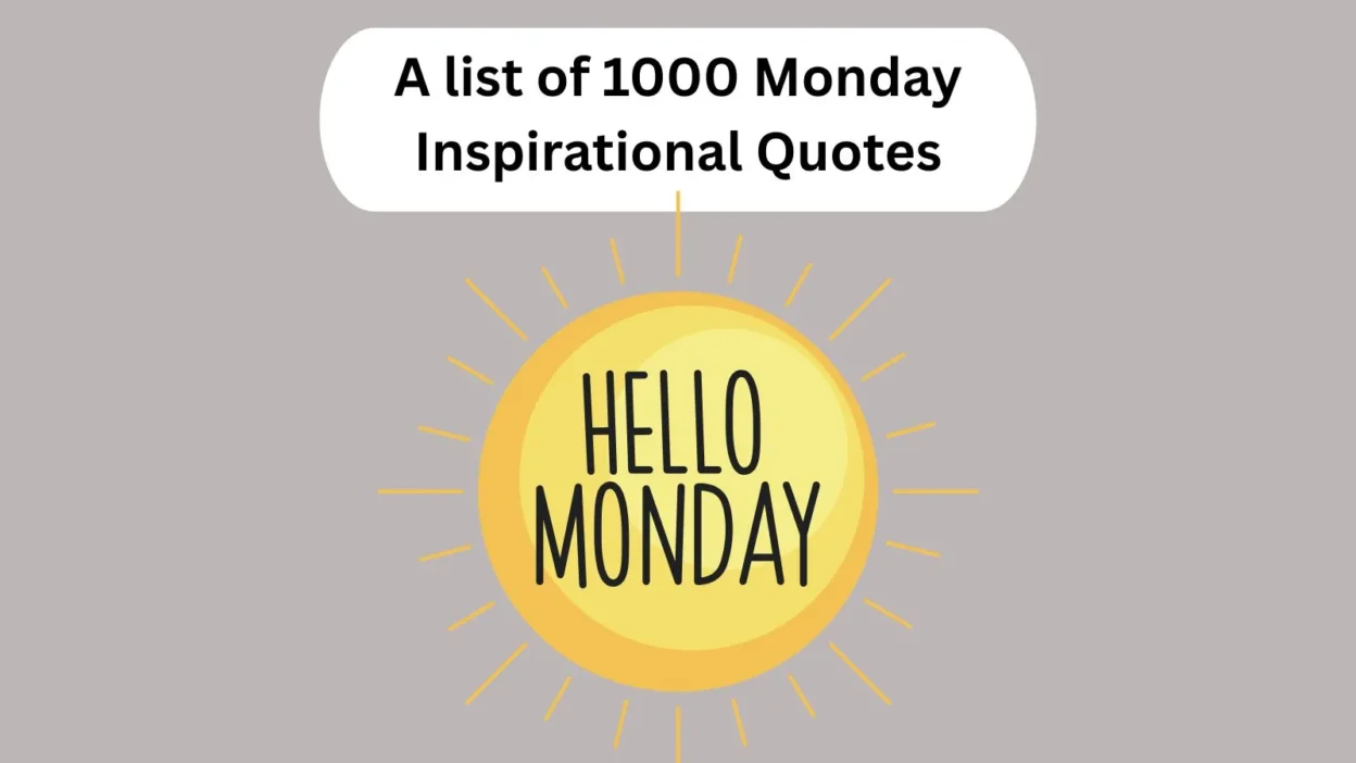 Monday Inspirational Quotes