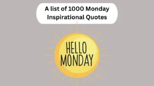 Monday Inspirational Quotes