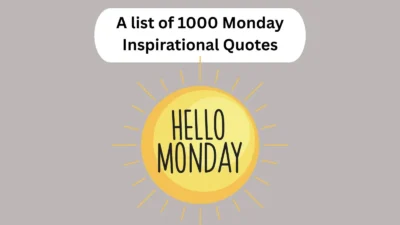 Monday Inspirational Quotes