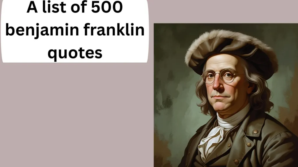 benjamin franklin quotes