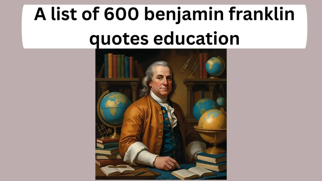 benjamin franklin quotes education