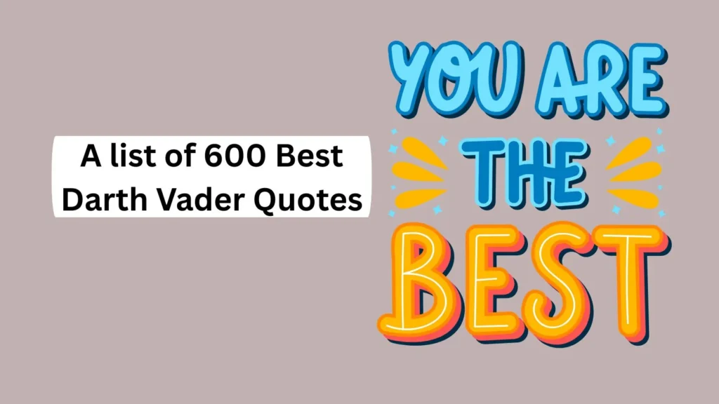Best Darth Vader Quotes