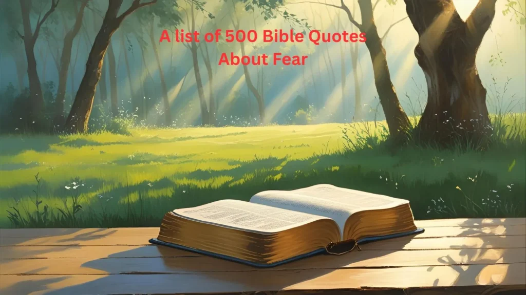 Bible Quotes About Fear