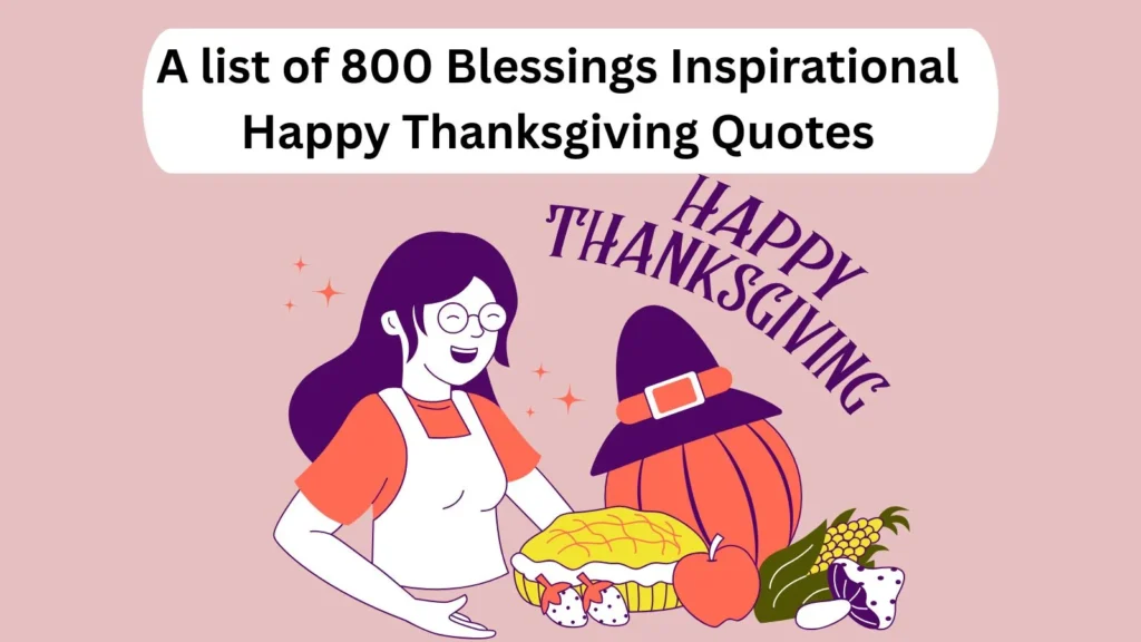 Blessings Inspirational Happy Thanksgiving Quotes