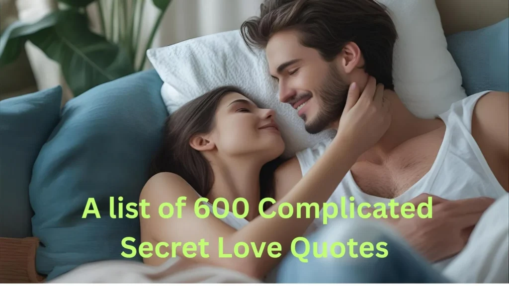 Complicated Secret Love Quotes