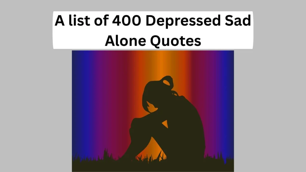 Depressed Sad Alone Quotes
