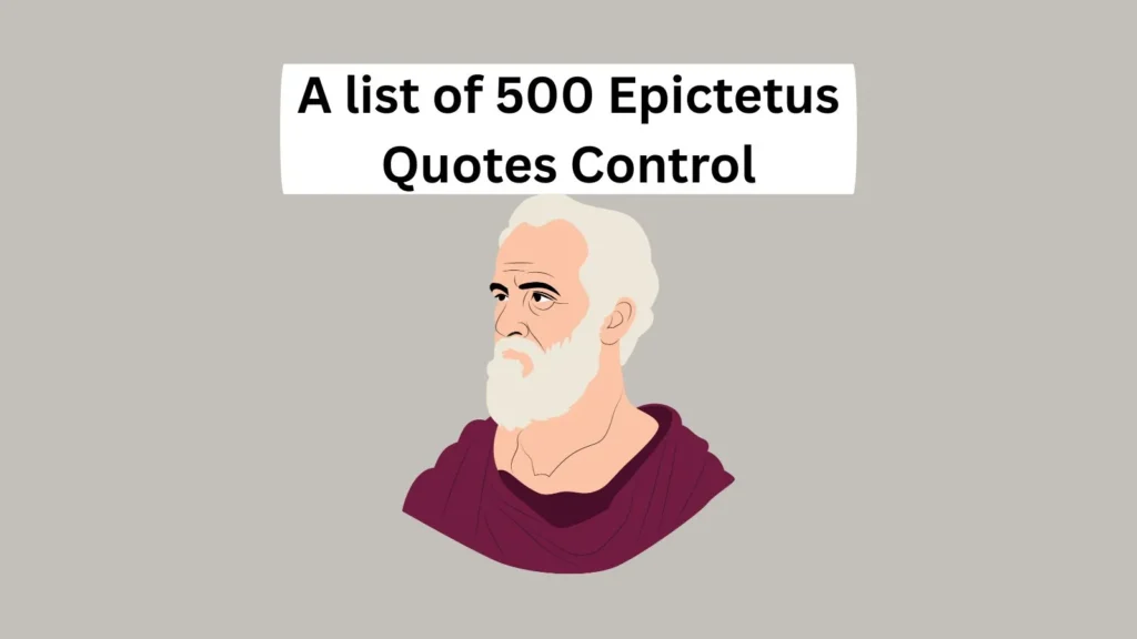 Epictetus Quotes Control