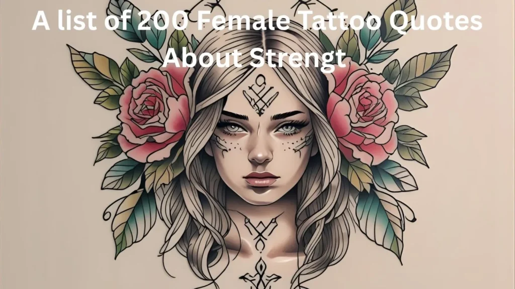 Female Tattoo Quotes About Strength
