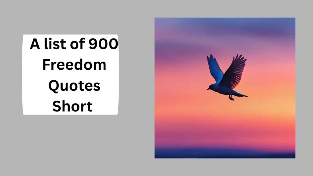 Freedom Quotes Short