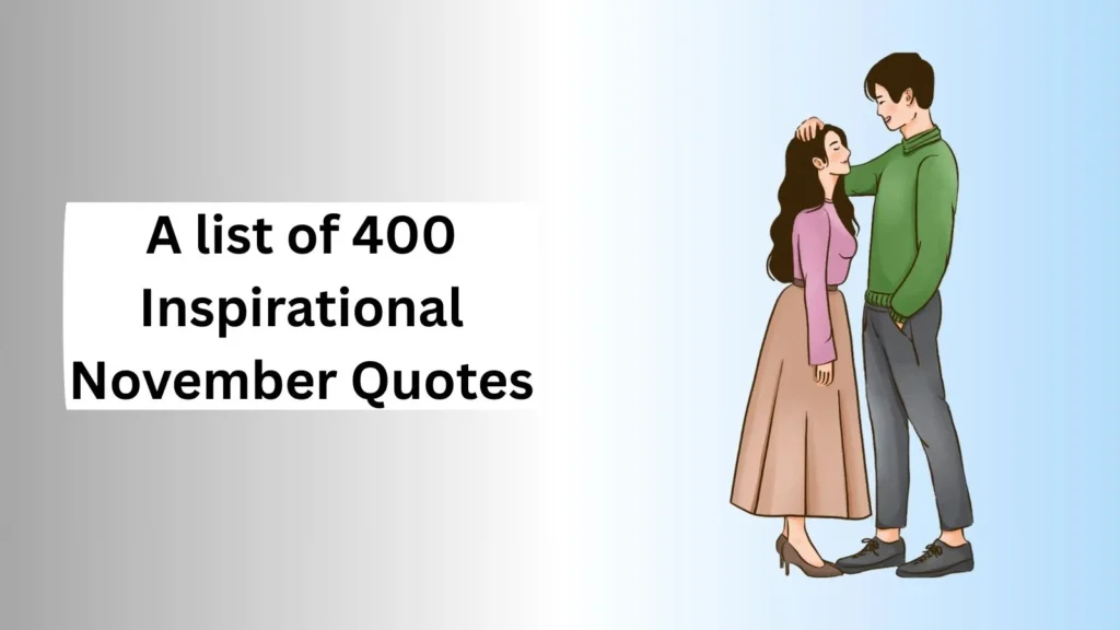 Inspirational November Quotes