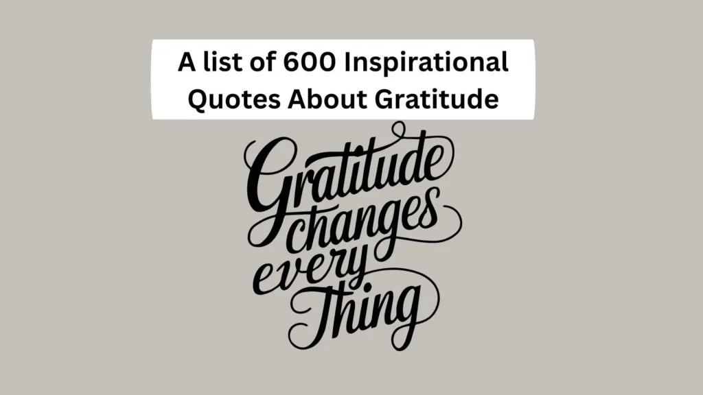 Inspirational Quotes About Gratitude