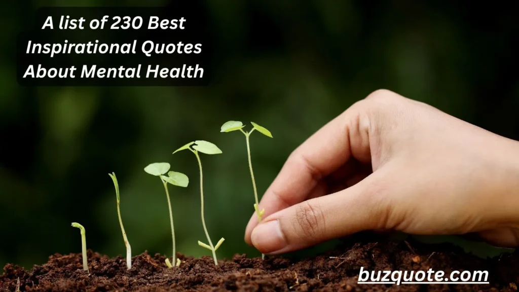 Inspirational Quotes About Mental Health