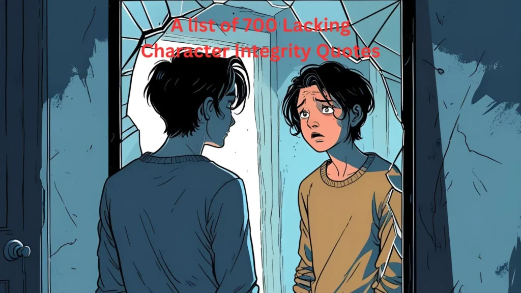 Lacking Character Integrity Quotes