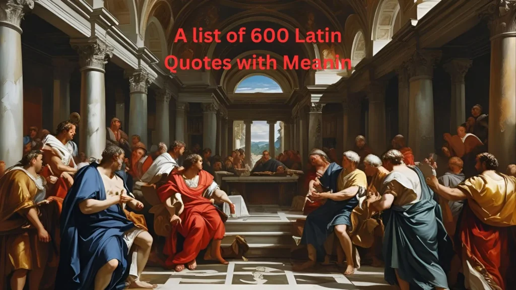 Latin Quotes with Meanin