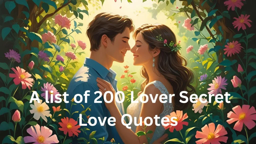 Lover Secret Love Quotes
