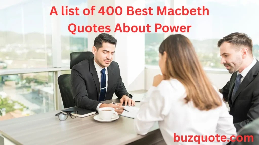 Macbeth Quotes About Power