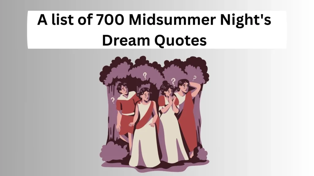 Midsummer Night's Dream Quotes