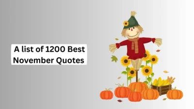 November Quotes