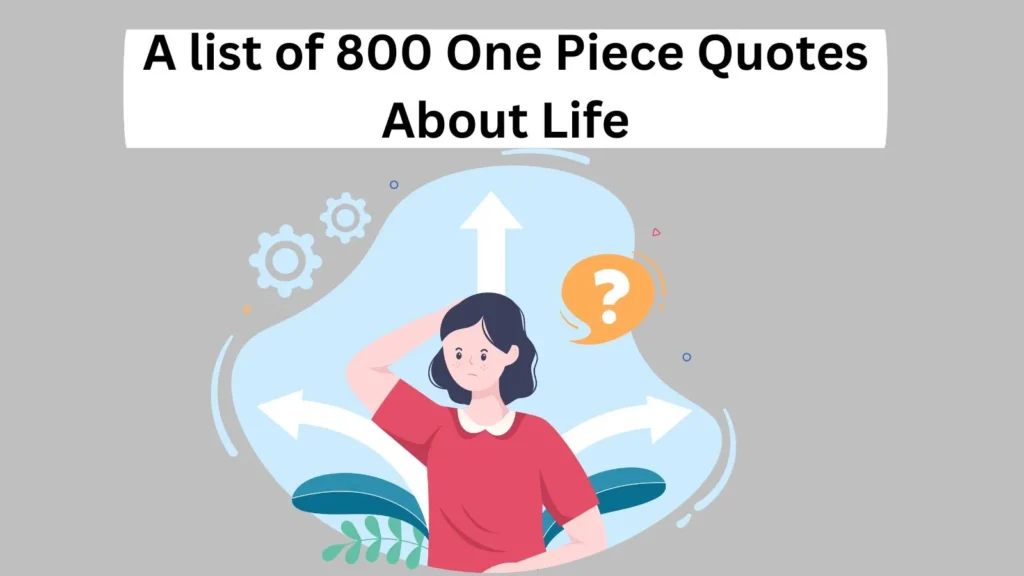 One Piece Quotes About Life