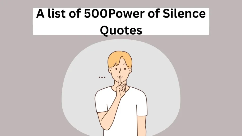 Power of Silence Quotes