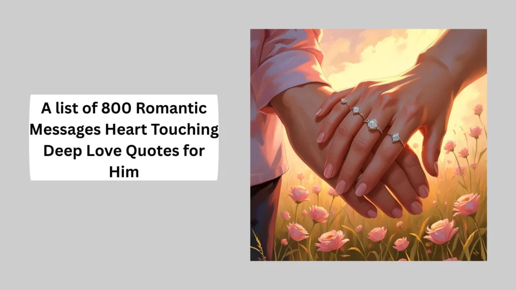 Romantic Messages Heart Touching Deep Love Quotes for Him