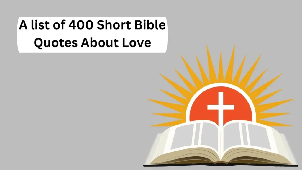 Short Bible Quotes About Love