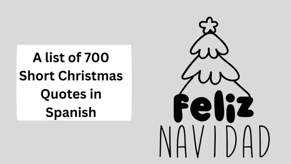 Short Christmas Quotes in Spanish