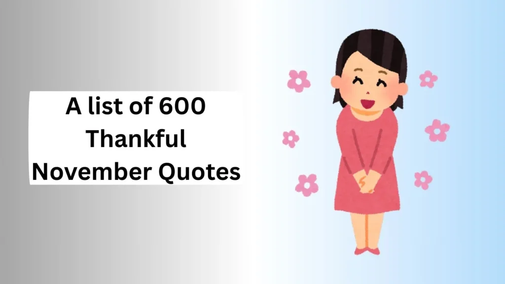Thankful November Quotes