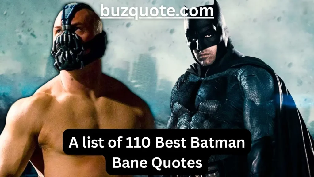 Batman Bane Quotes