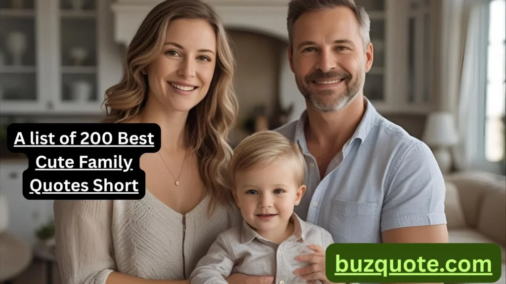 Cute Family Quotes Short