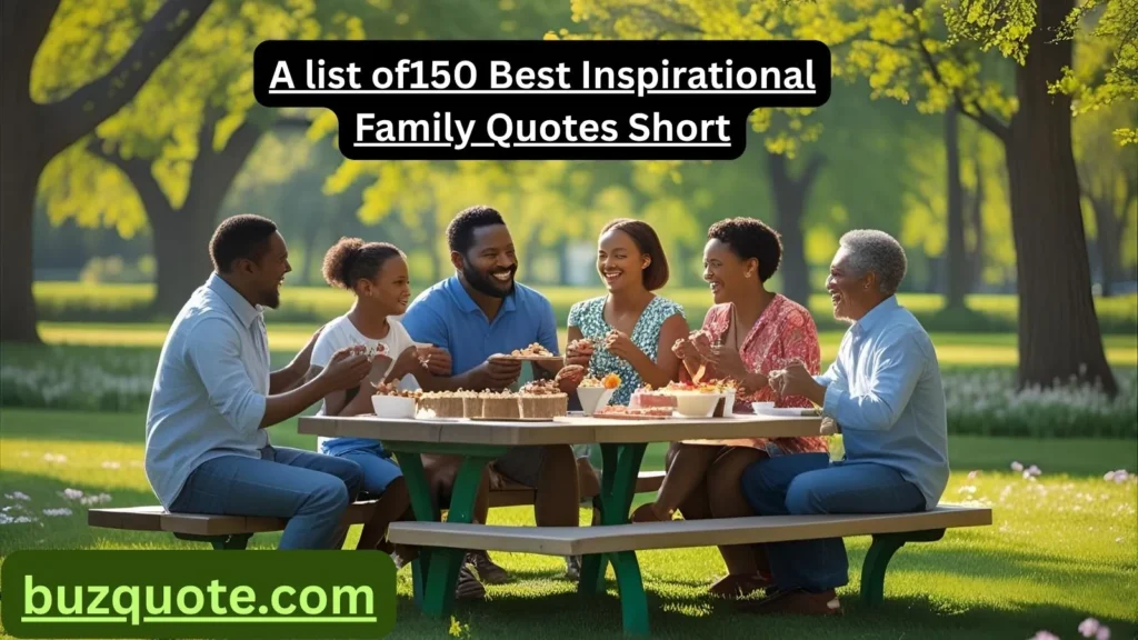 Inspirational Family Quotes Short