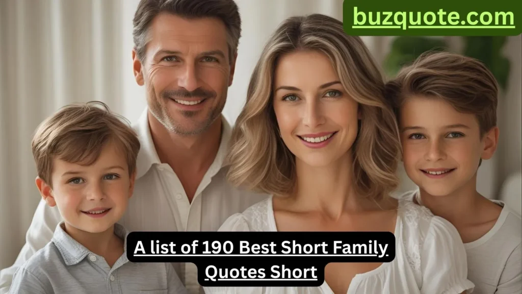 Short Family Quotes Short